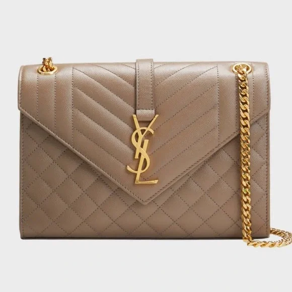 Saint Laurent Envelope Medium women bag in mix Maltese - Picture 2 of 14